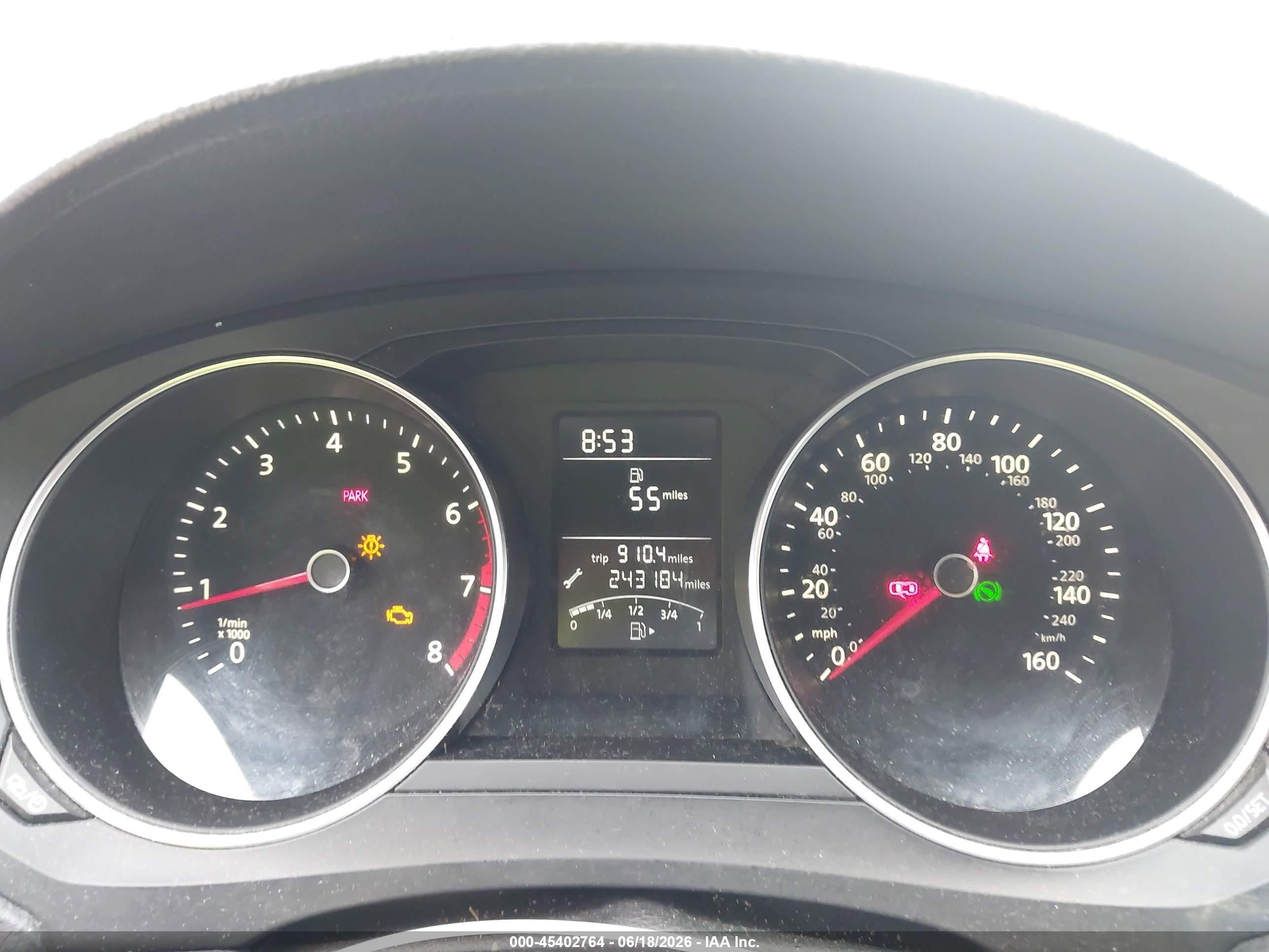 2015 Volkswagen Jetta 2.0l S Синий vin: 3VW2K7AJ3FM279725