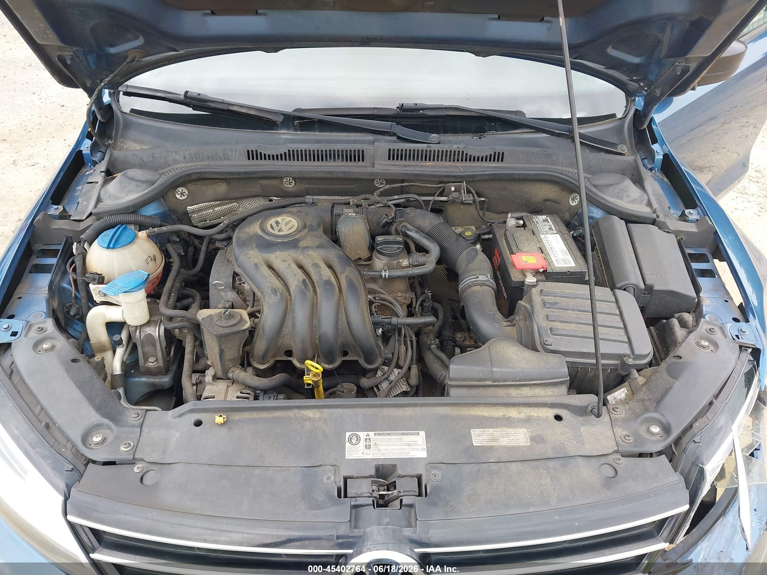 2015 Volkswagen Jetta 2.0l S Синий vin: 3VW2K7AJ3FM279725
