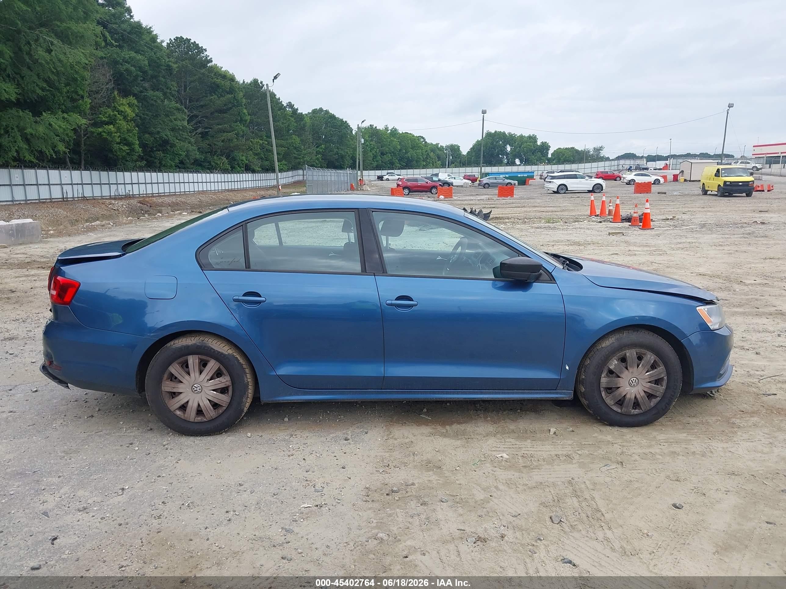 2015 Volkswagen Jetta 2.0l S Синий vin: 3VW2K7AJ3FM279725