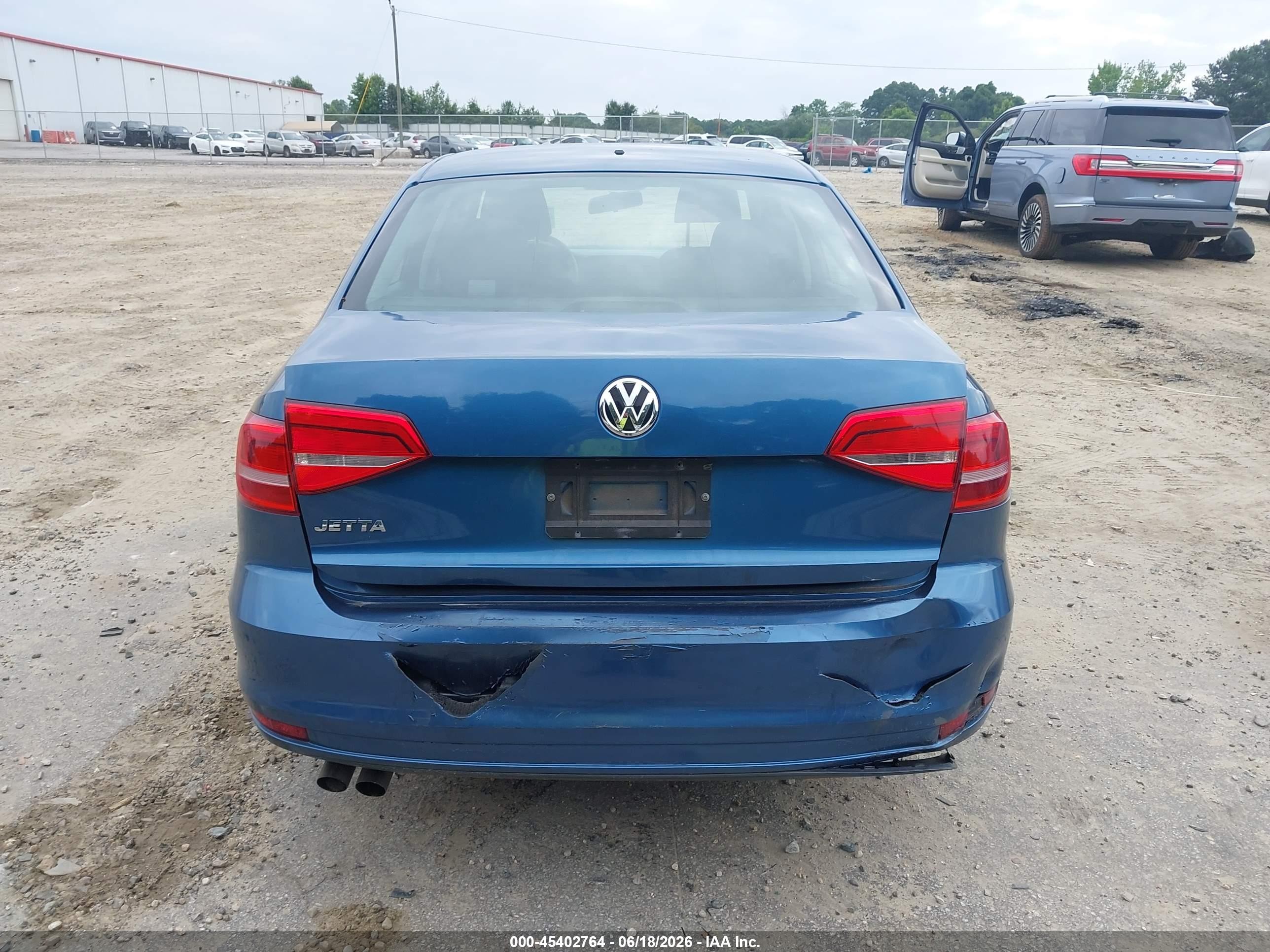 2015 Volkswagen Jetta 2.0l S Синий vin: 3VW2K7AJ3FM279725