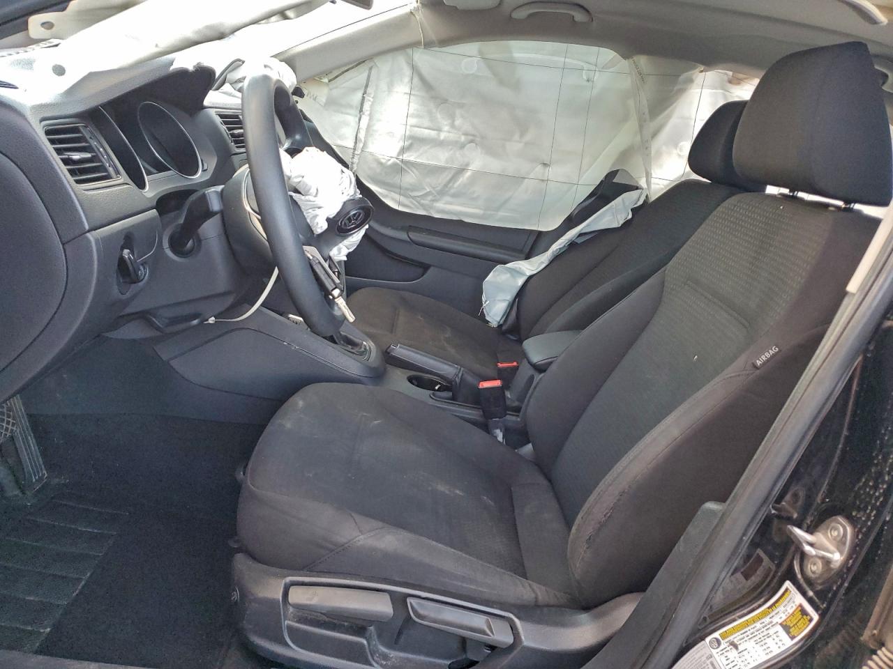 2015 Volkswagen Jetta Base Black vin: 3VW2K7AJ3FM284777