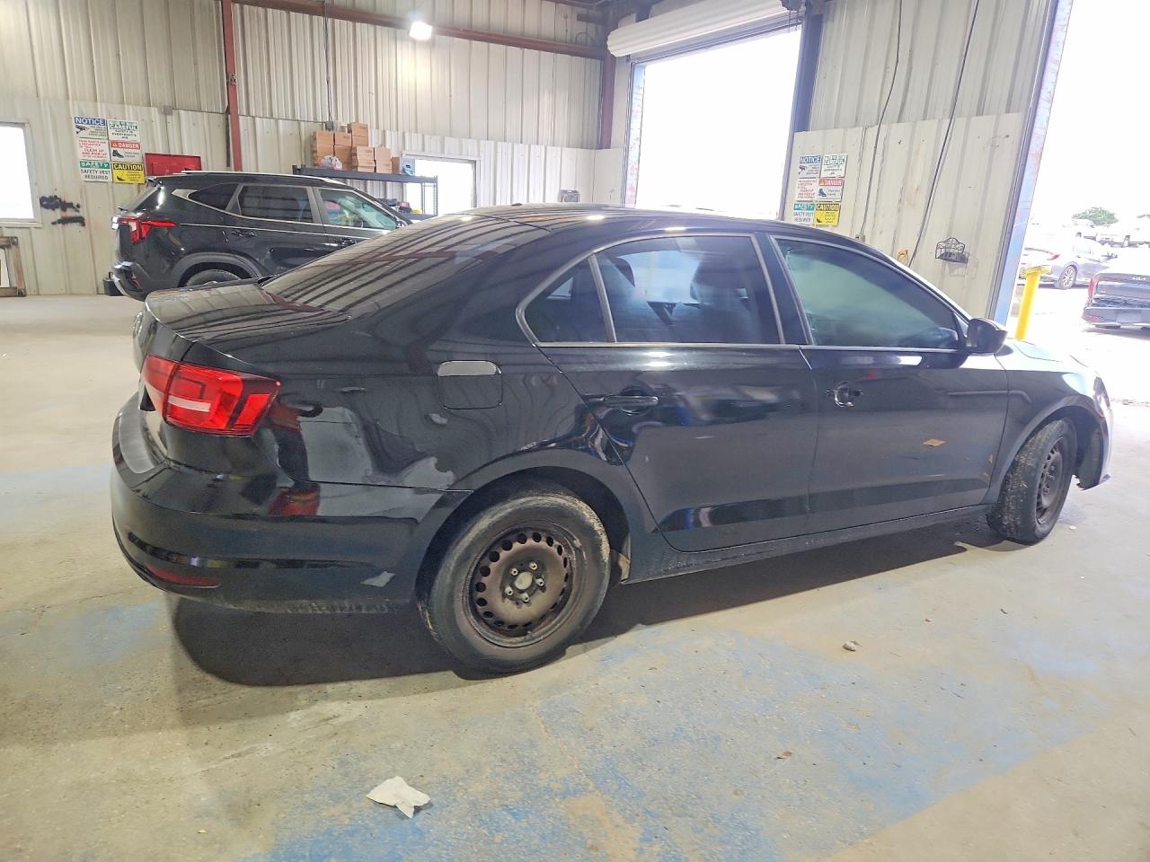 2015 Volkswagen Jetta Base Black vin: 3VW2K7AJ3FM298663