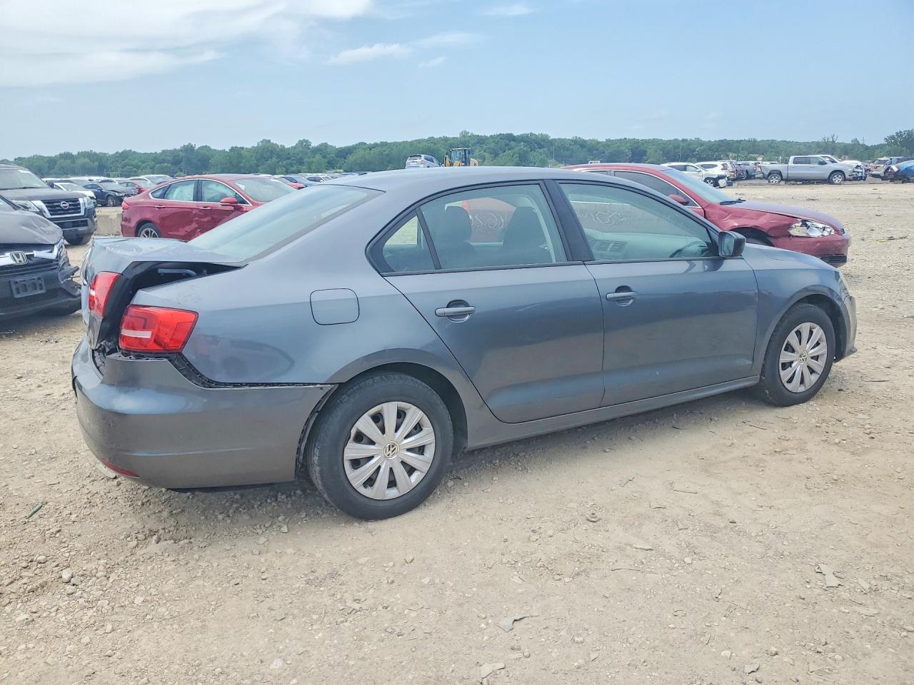 2015 Volkswagen Jetta Base Gray vin: 3VW2K7AJ3FM316692