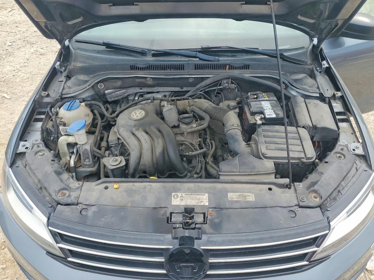 2015 Volkswagen Jetta Base Gray vin: 3VW2K7AJ3FM316692