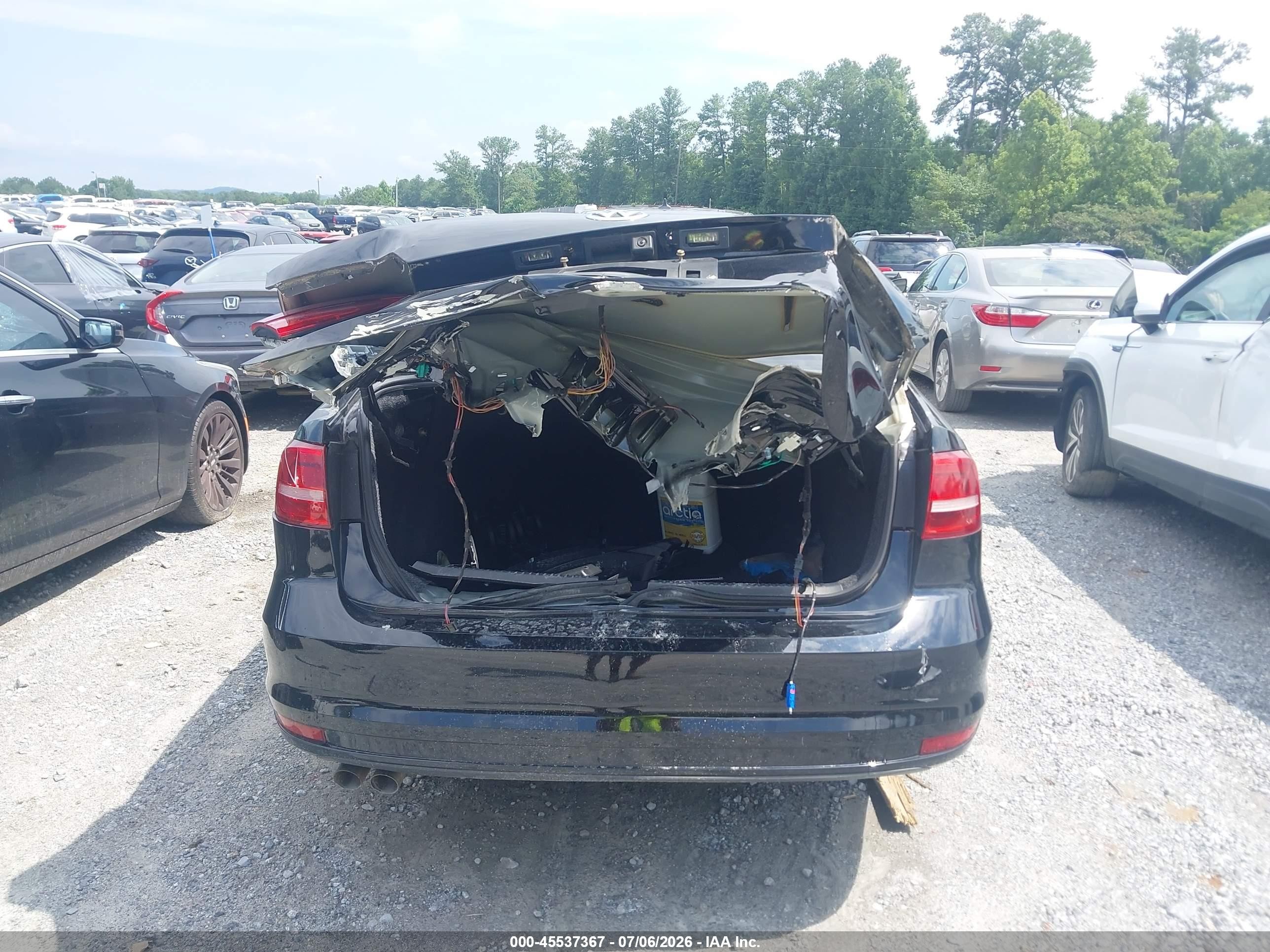 2015 Volkswagen Jetta 2.0l S Black vin: 3VW2K7AJ3FM327062