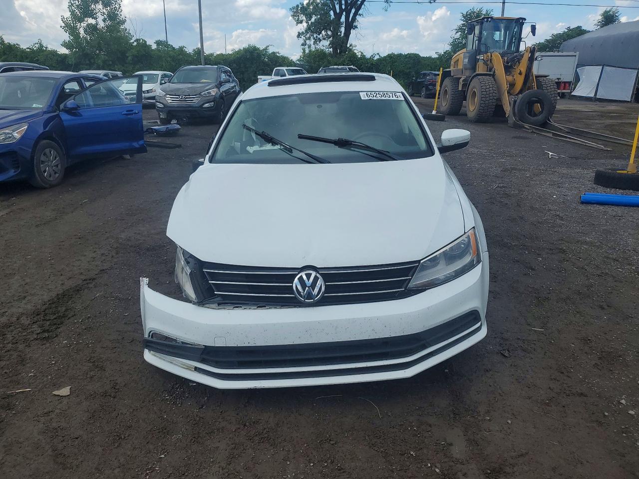 2015 Volkswagen Jetta Base White vin: 3VW2K7AJ3FM330186