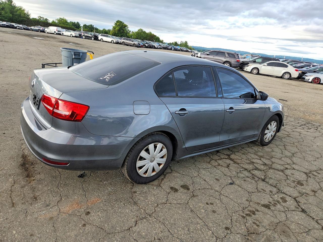 2015 Volkswagen Jetta Base Gray vin: 3VW2K7AJ3FM334318