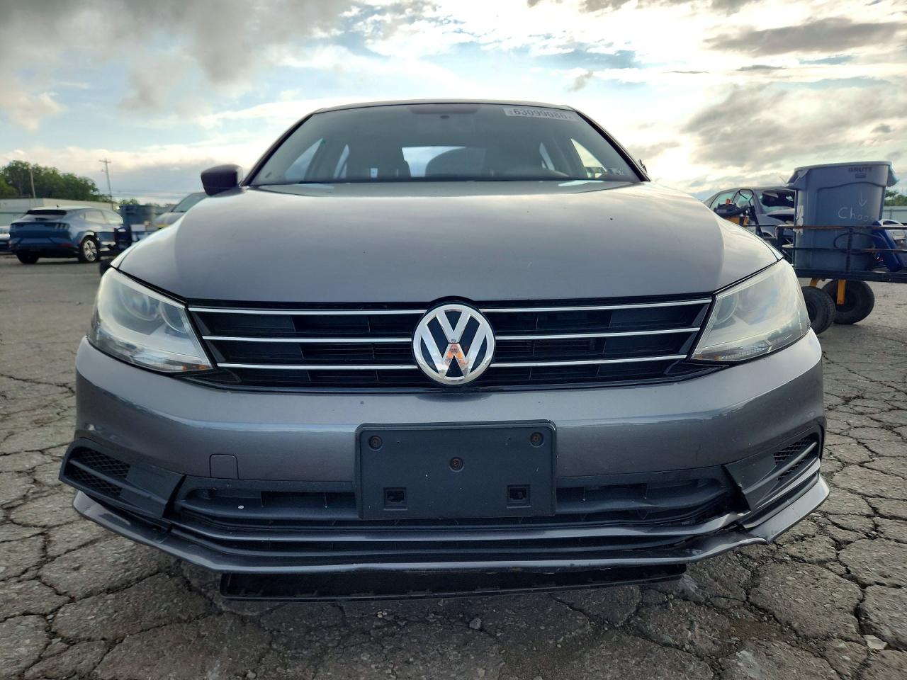 2015 Volkswagen Jetta Base Gray vin: 3VW2K7AJ3FM334318