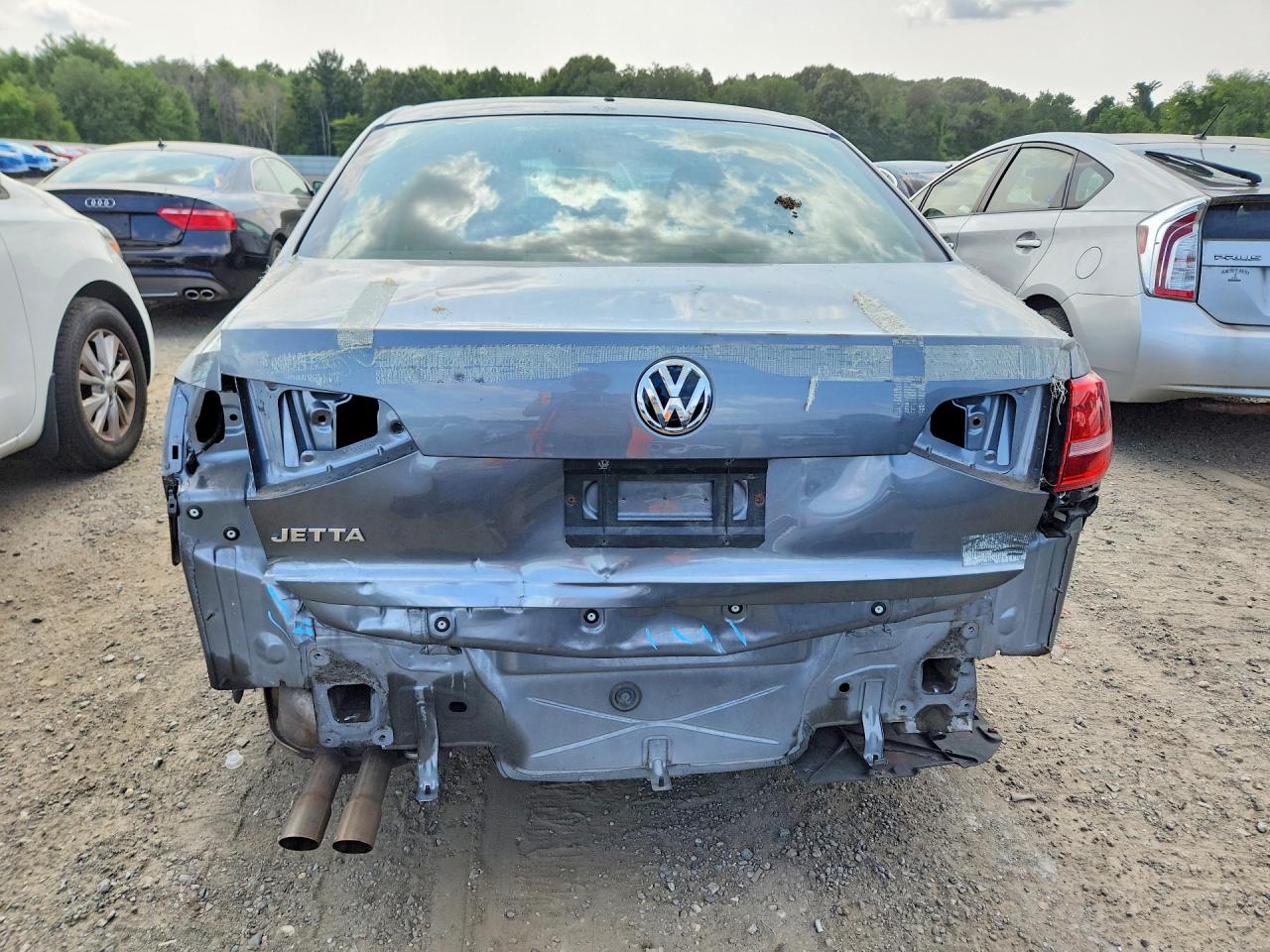 2015 Volkswagen Jetta Base Gray vin: 3VW2K7AJ3FM341639