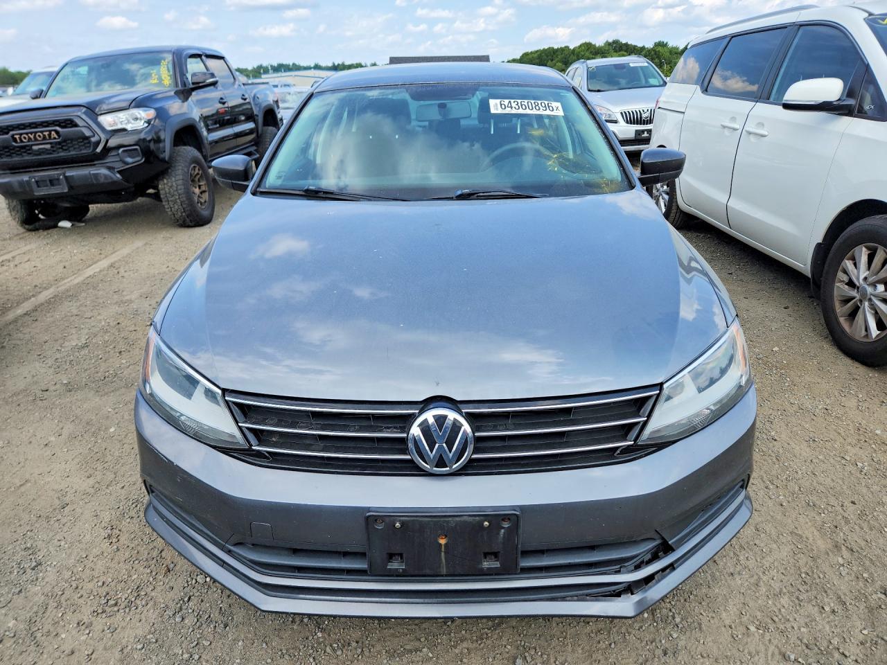 2015 Volkswagen Jetta Base Gray vin: 3VW2K7AJ3FM341639