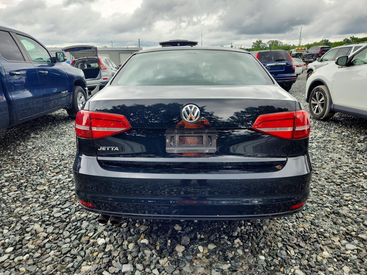 2015 Volkswagen Jetta Base Black vin: 3VW2K7AJ3FM414783