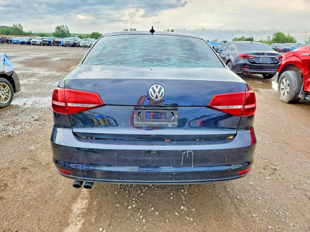 2015 Volkswagen Jetta Base Black vin: 3VW2K7AJ3FM419658