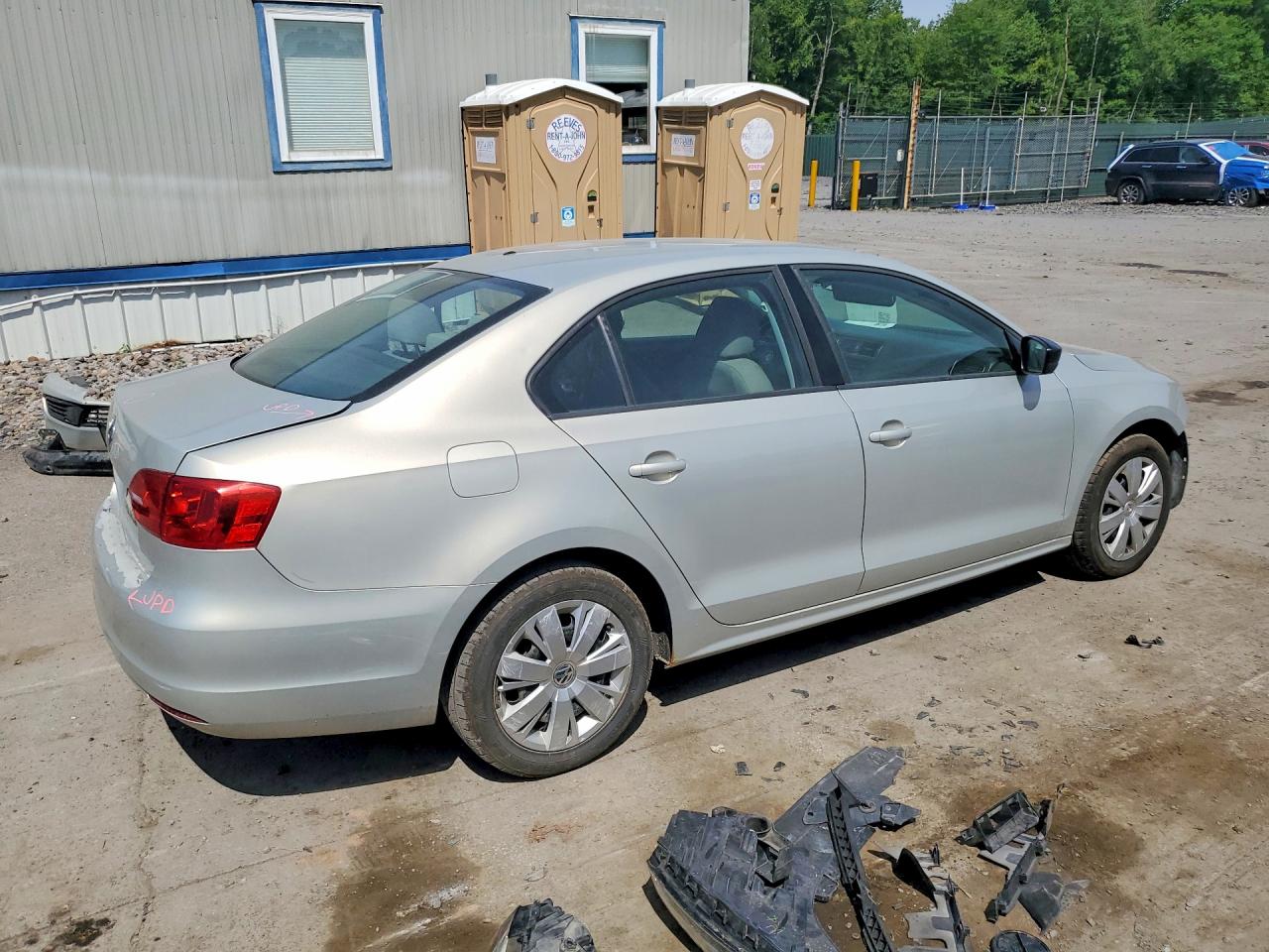 2012 Volkswagen Jetta Base Silver vin: 3VW2K7AJ4CM322299