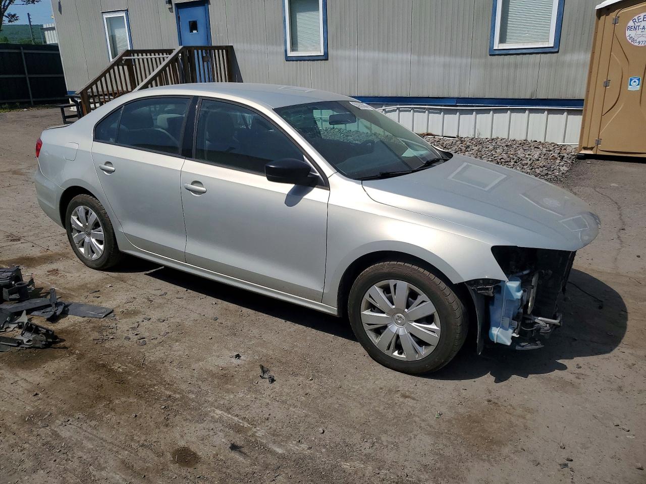 2012 Volkswagen Jetta Base Silver vin: 3VW2K7AJ4CM322299