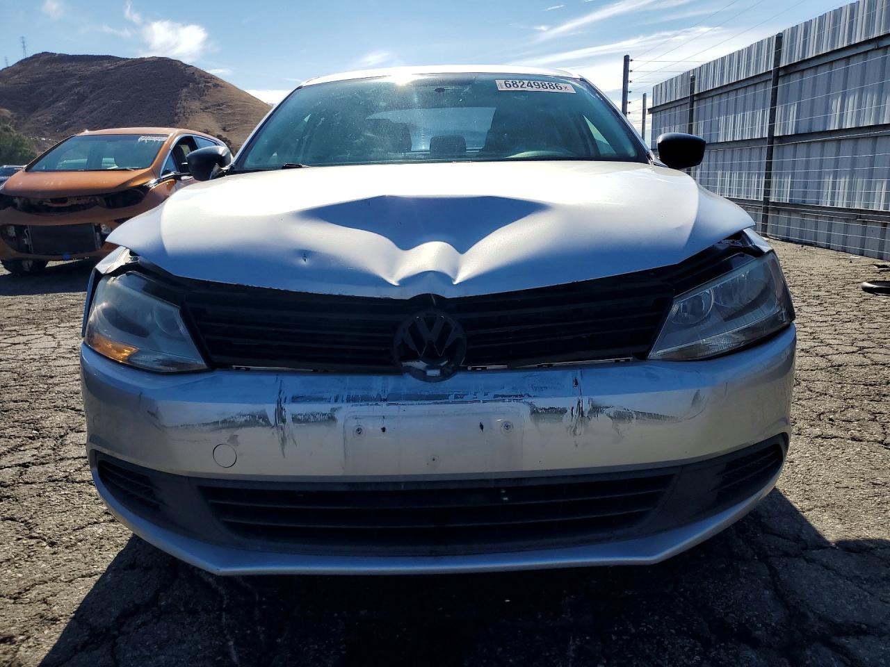2012 Volkswagen Jetta Base Silver vin: 3VW2K7AJ4CM398489