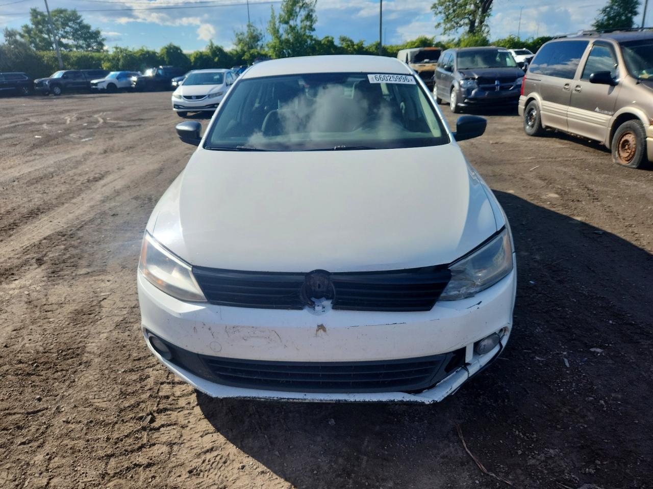 2013 Volkswagen Jetta Base White vin: 3VW2K7AJ4DM384142