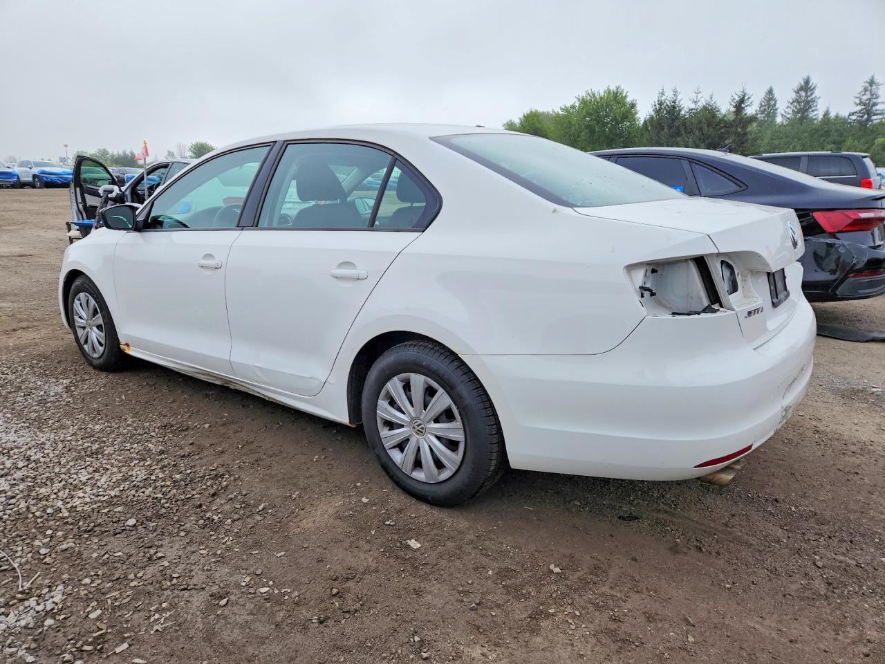 2013 Volkswagen Jetta Base White vin: 3VW2K7AJ4DM443867