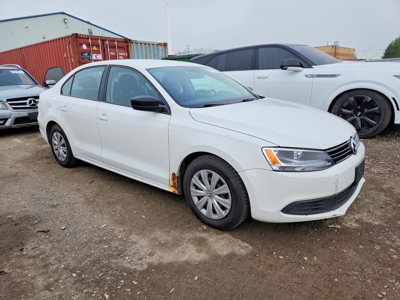2013 Volkswagen Jetta Base White vin: 3VW2K7AJ4DM443867