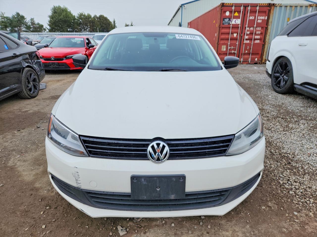 2013 Volkswagen Jetta Base White vin: 3VW2K7AJ4DM443867