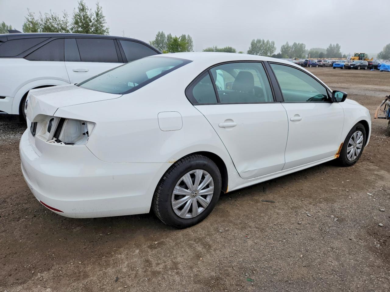 2013 Volkswagen Jetta Base White vin: 3VW2K7AJ4DM443867