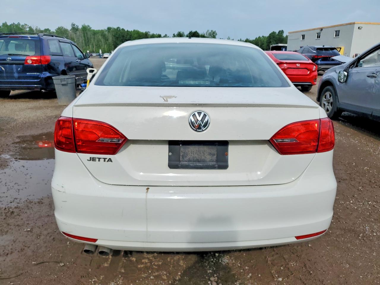 2013 Volkswagen Jetta Base White vin: 3VW2K7AJ4DM452911