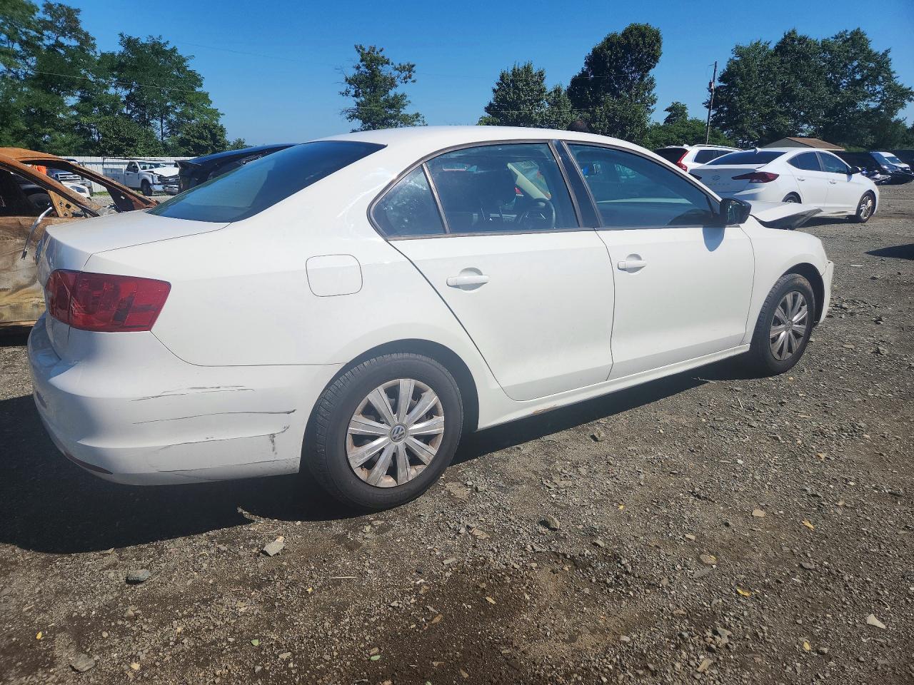 2014 Volkswagen Jetta Base Белый vin: 3VW2K7AJ4EM234422