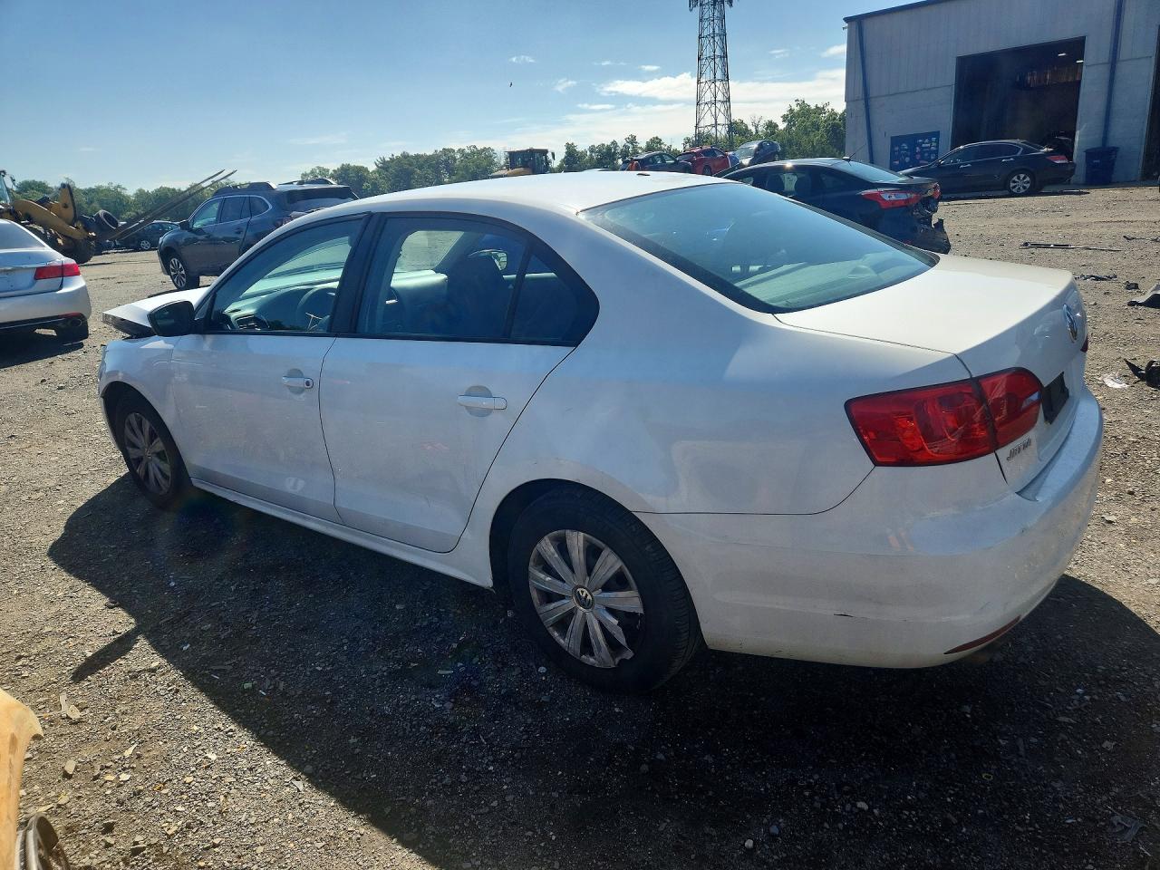 2014 Volkswagen Jetta Base Белый vin: 3VW2K7AJ4EM234422
