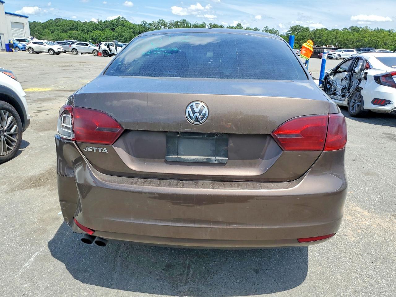 2014 Volkswagen Jetta Base Коричневый vin: 3VW2K7AJ4EM237126