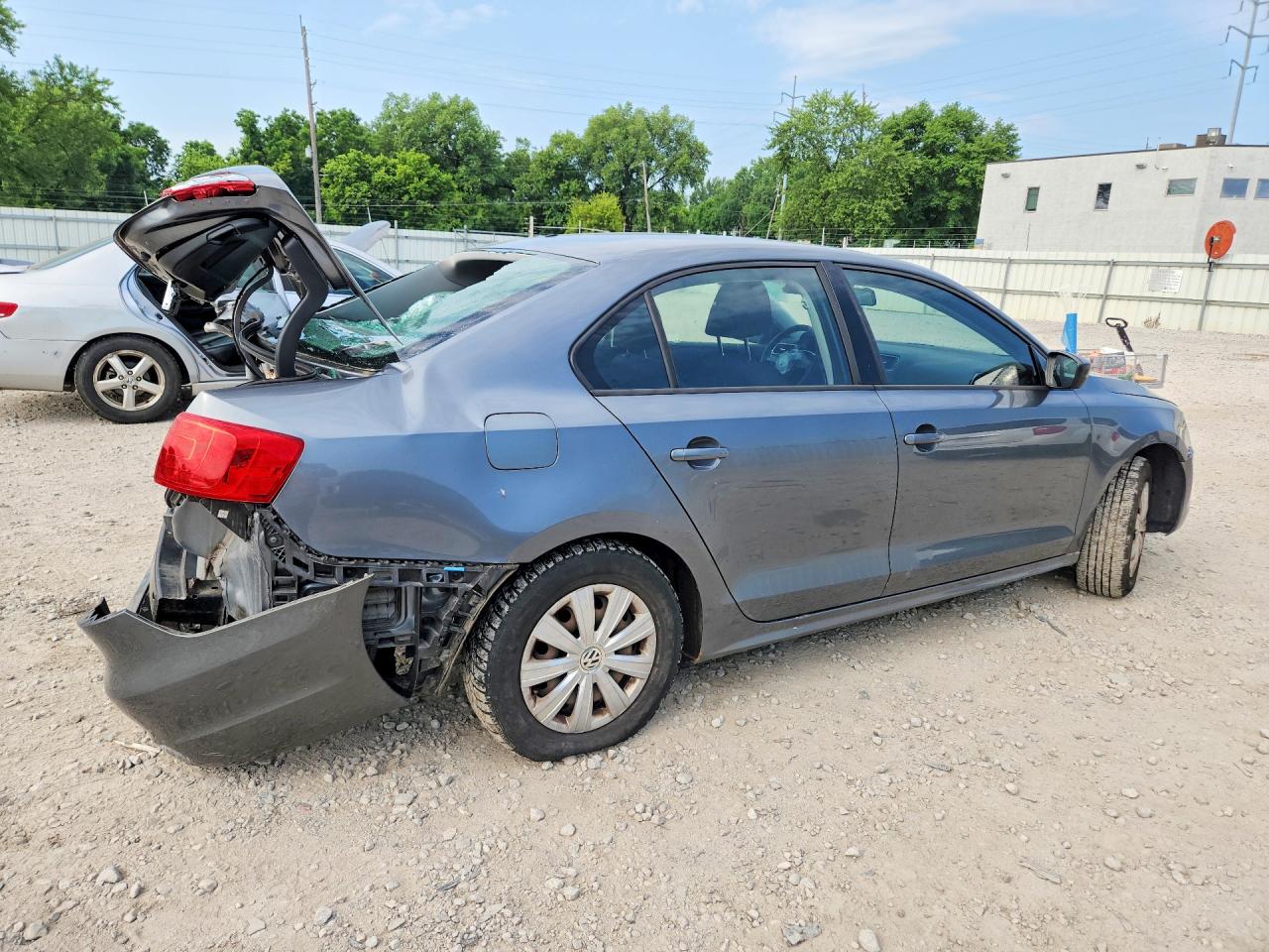 2014 Volkswagen Jetta Base Gray vin: 3VW2K7AJ4EM241466