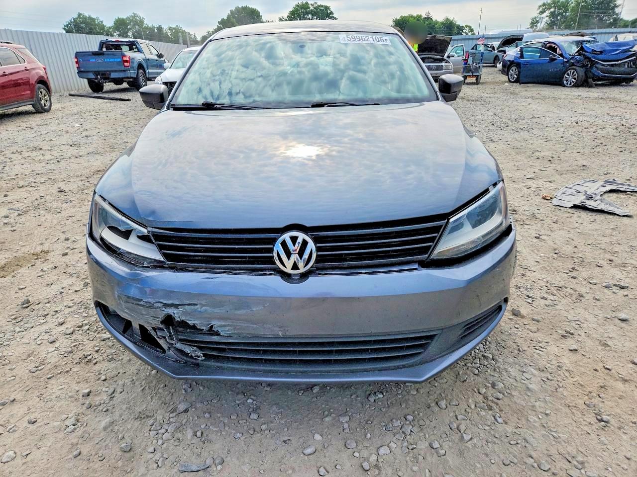2014 Volkswagen Jetta Base Gray vin: 3VW2K7AJ4EM241466