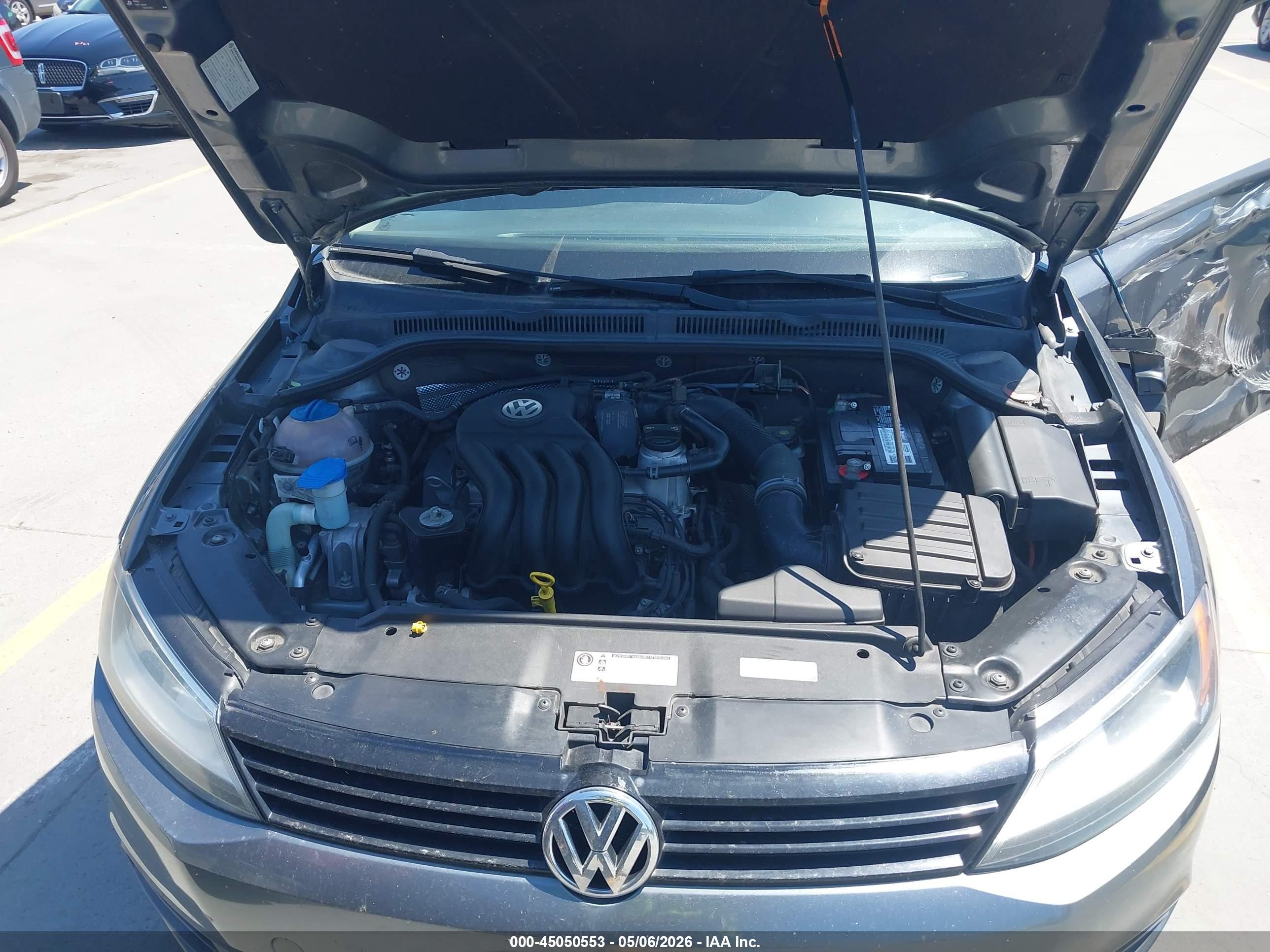 2014 Volkswagen Jetta 2.0l S Gray vin: 3VW2K7AJ4EM247994