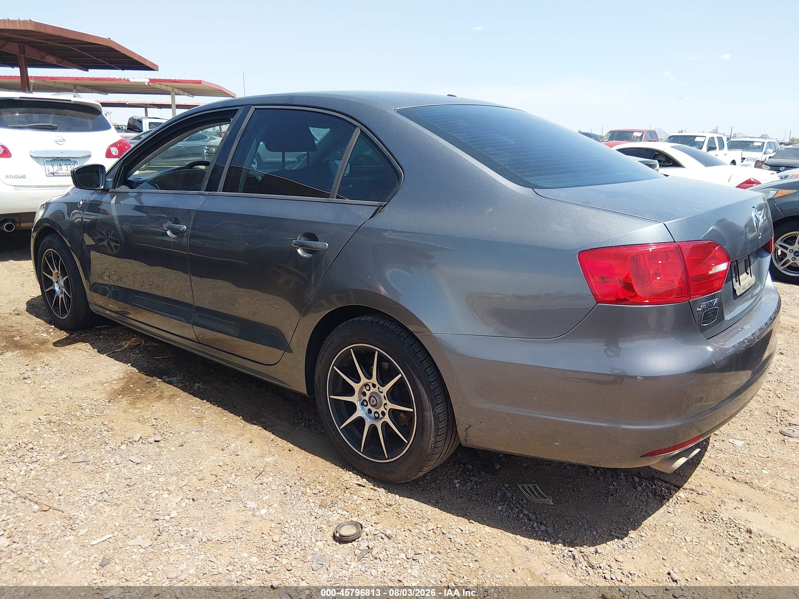 2014 Volkswagen Jetta 2.0l S Gray vin: 3VW2K7AJ4EM299514