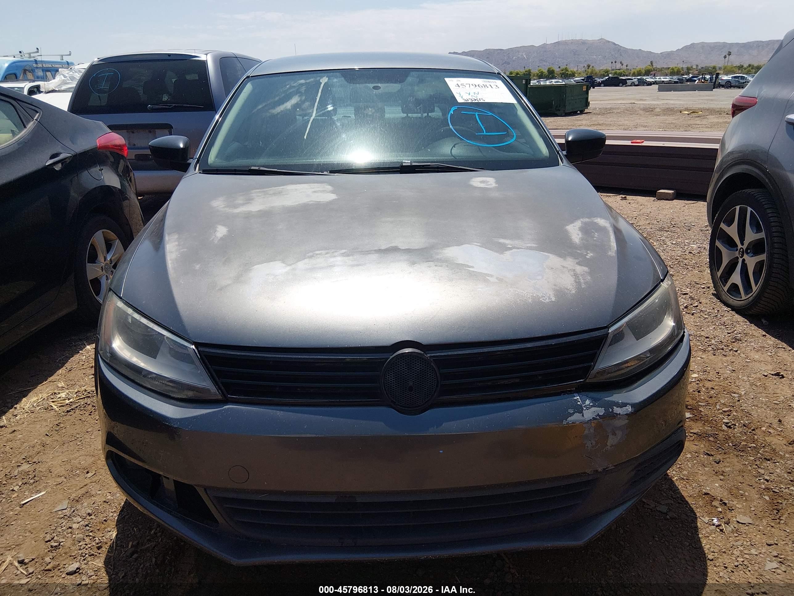 2014 Volkswagen Jetta 2.0l S Gray vin: 3VW2K7AJ4EM299514