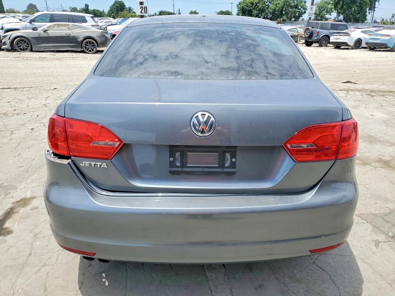 2014 Volkswagen Jetta Base Gray vin: 3VW2K7AJ4EM302640