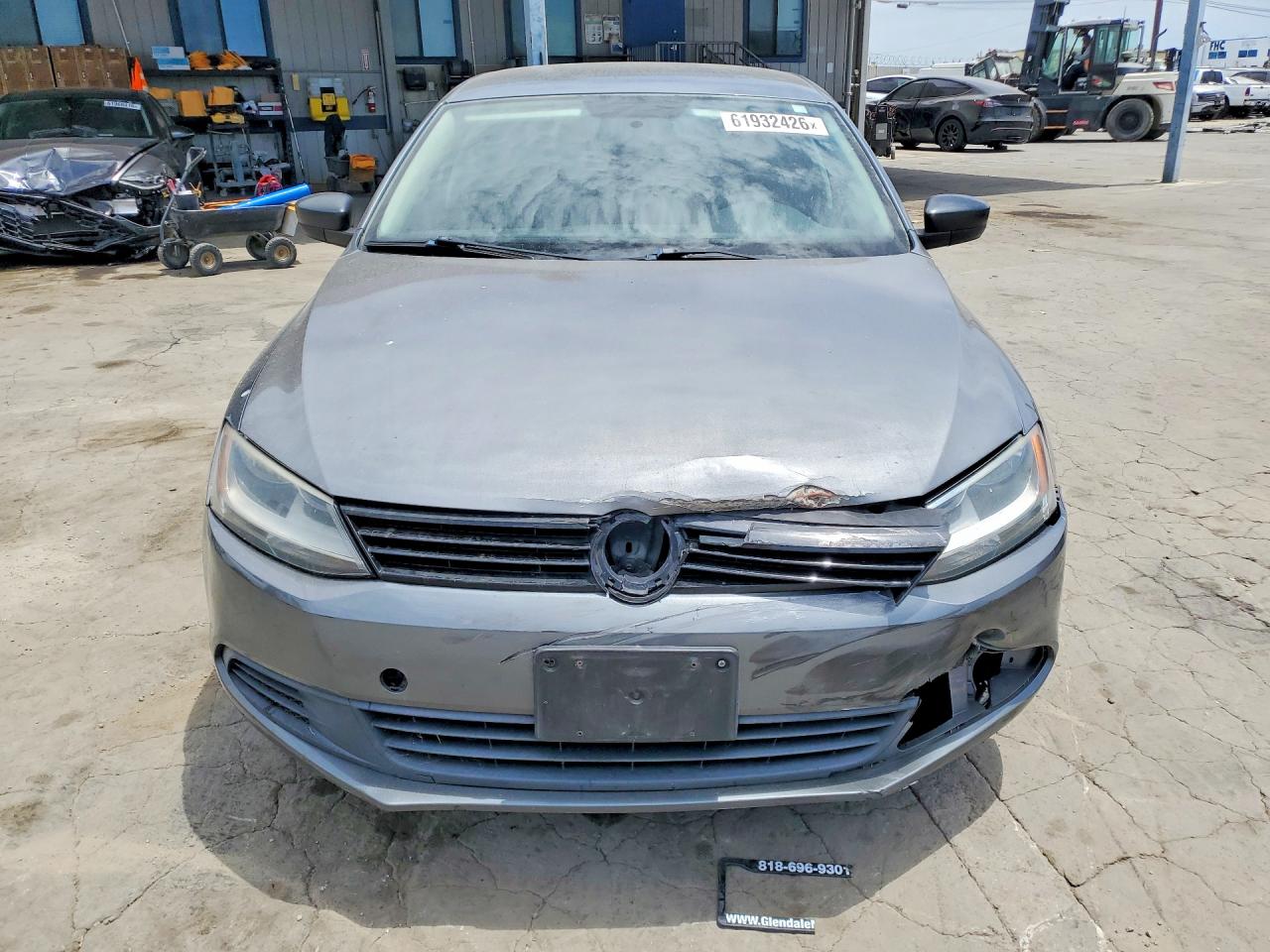 2014 Volkswagen Jetta Base Gray vin: 3VW2K7AJ4EM302640