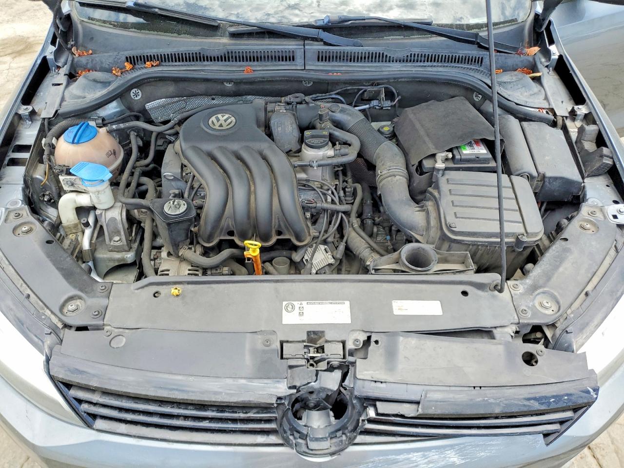 2014 Volkswagen Jetta Base Gray vin: 3VW2K7AJ4EM302640