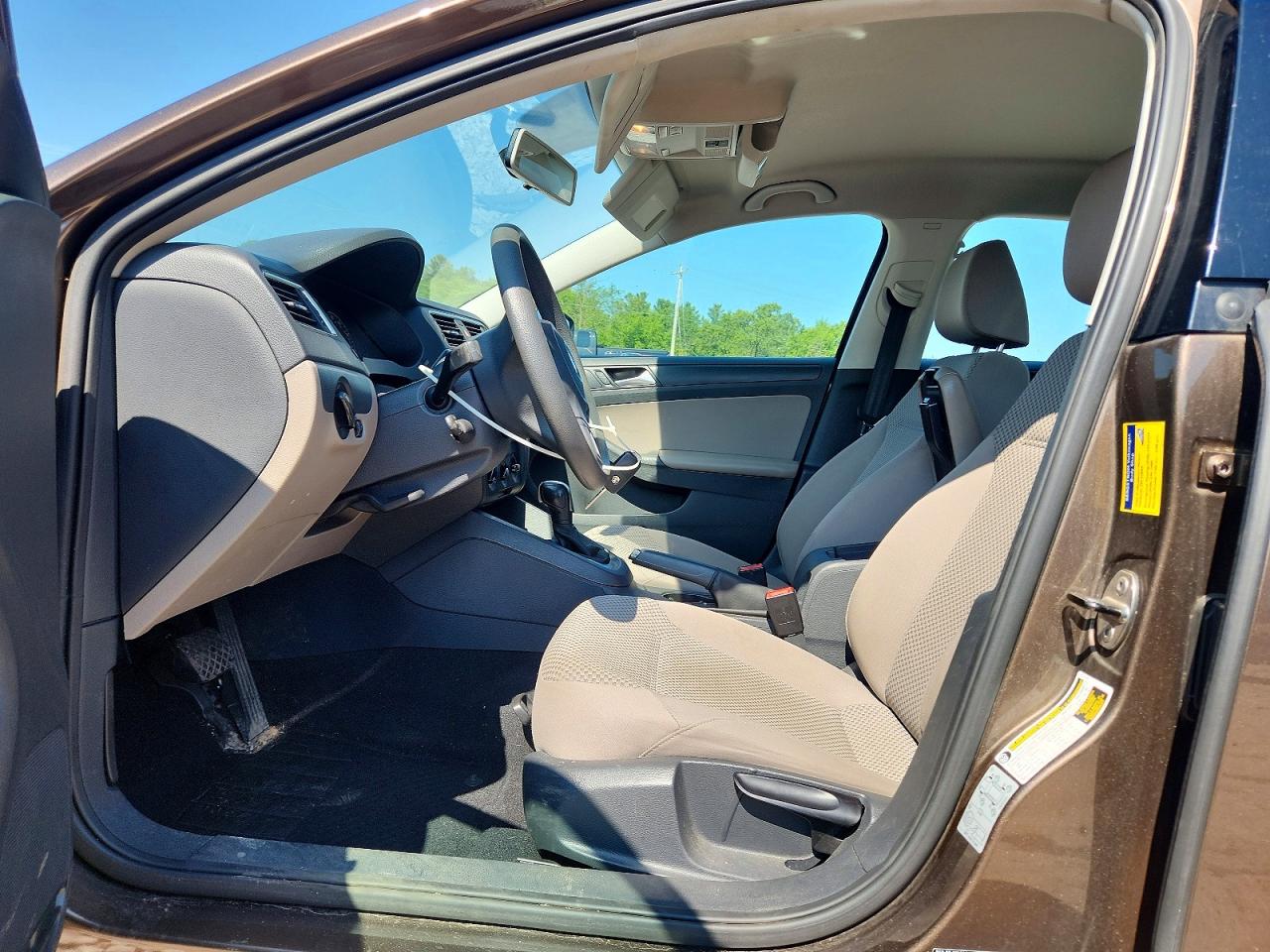2014 Volkswagen Jetta Base Brown vin: 3VW2K7AJ4EM308714