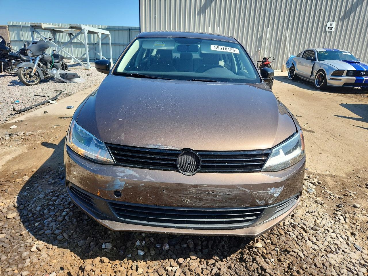 2014 Volkswagen Jetta Base Brown vin: 3VW2K7AJ4EM308714