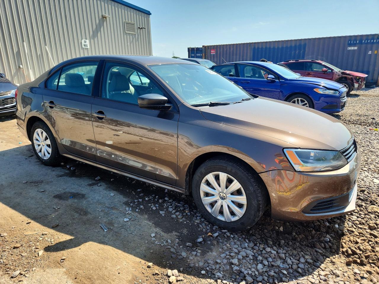 2014 Volkswagen Jetta Base Brown vin: 3VW2K7AJ4EM308714