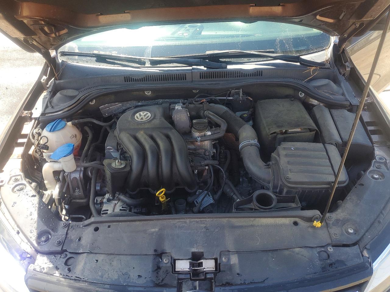 2014 Volkswagen Jetta Base Brown vin: 3VW2K7AJ4EM329966