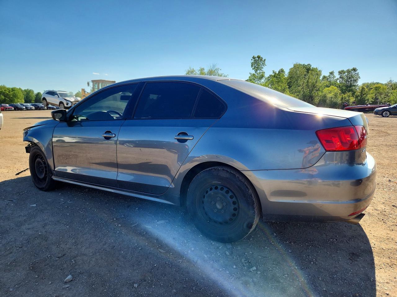 2014 Volkswagen Jetta Base Gray vin: 3VW2K7AJ4EM335413