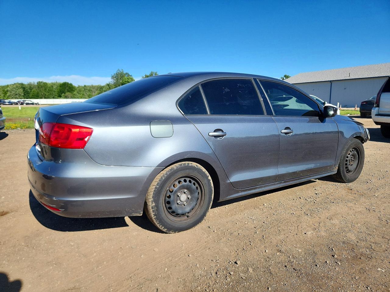 2014 Volkswagen Jetta Base Gray vin: 3VW2K7AJ4EM335413