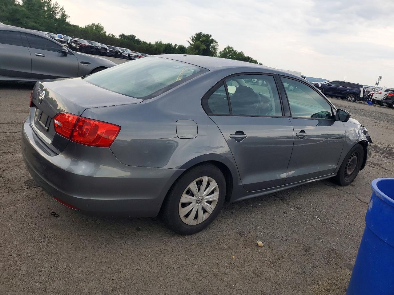 2014 Volkswagen Jetta Base Gray vin: 3VW2K7AJ4EM356455