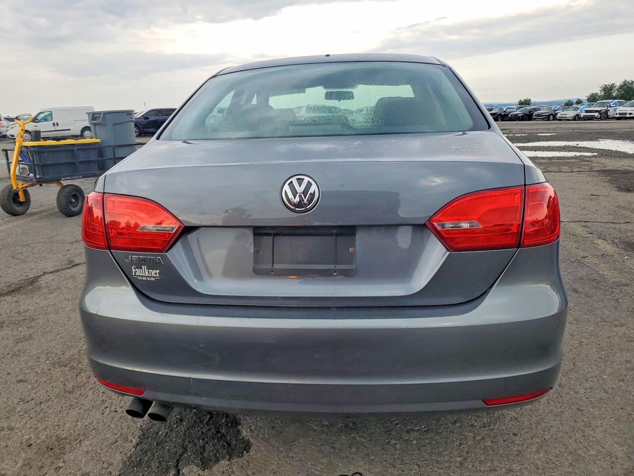 2014 Volkswagen Jetta Base Gray vin: 3VW2K7AJ4EM356455