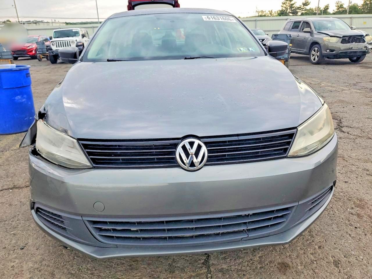 2014 Volkswagen Jetta Base Gray vin: 3VW2K7AJ4EM356455