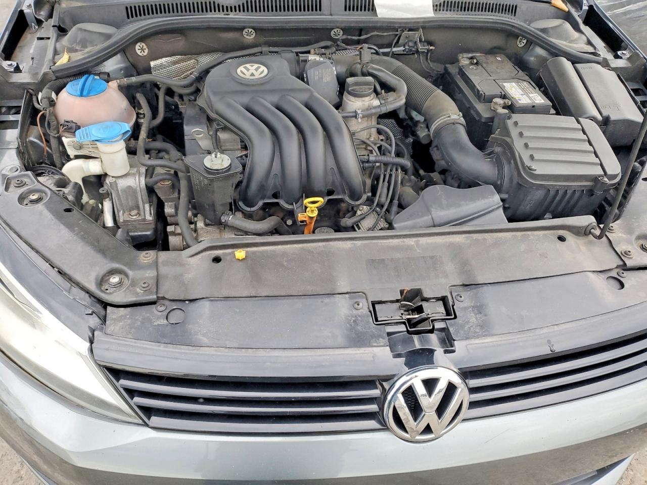 2014 Volkswagen Jetta Base Gray vin: 3VW2K7AJ4EM356455