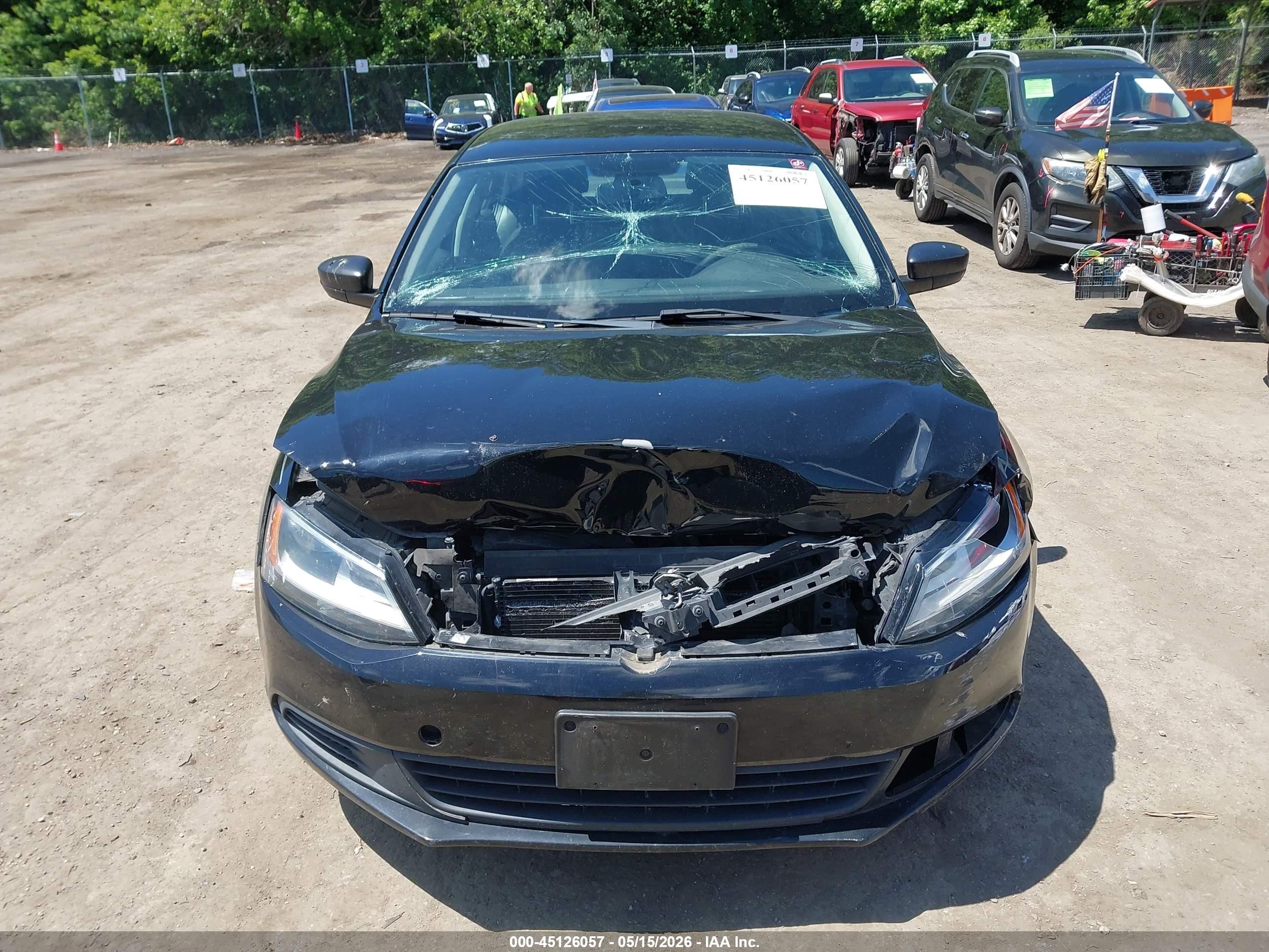 2014 Volkswagen Jetta 2.0l S Black vin: 3VW2K7AJ4EM406562