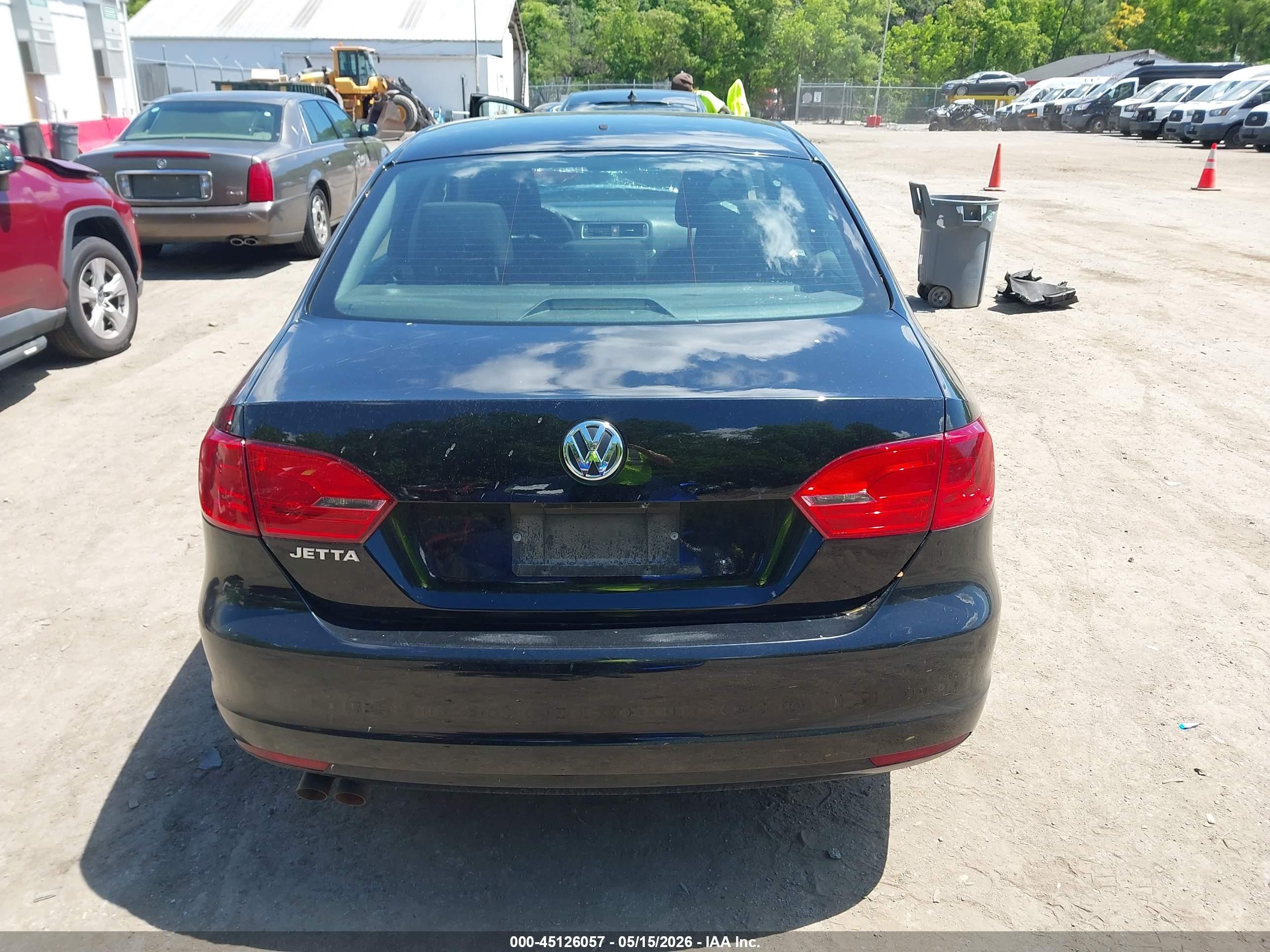 2014 Volkswagen Jetta 2.0l S Black vin: 3VW2K7AJ4EM406562