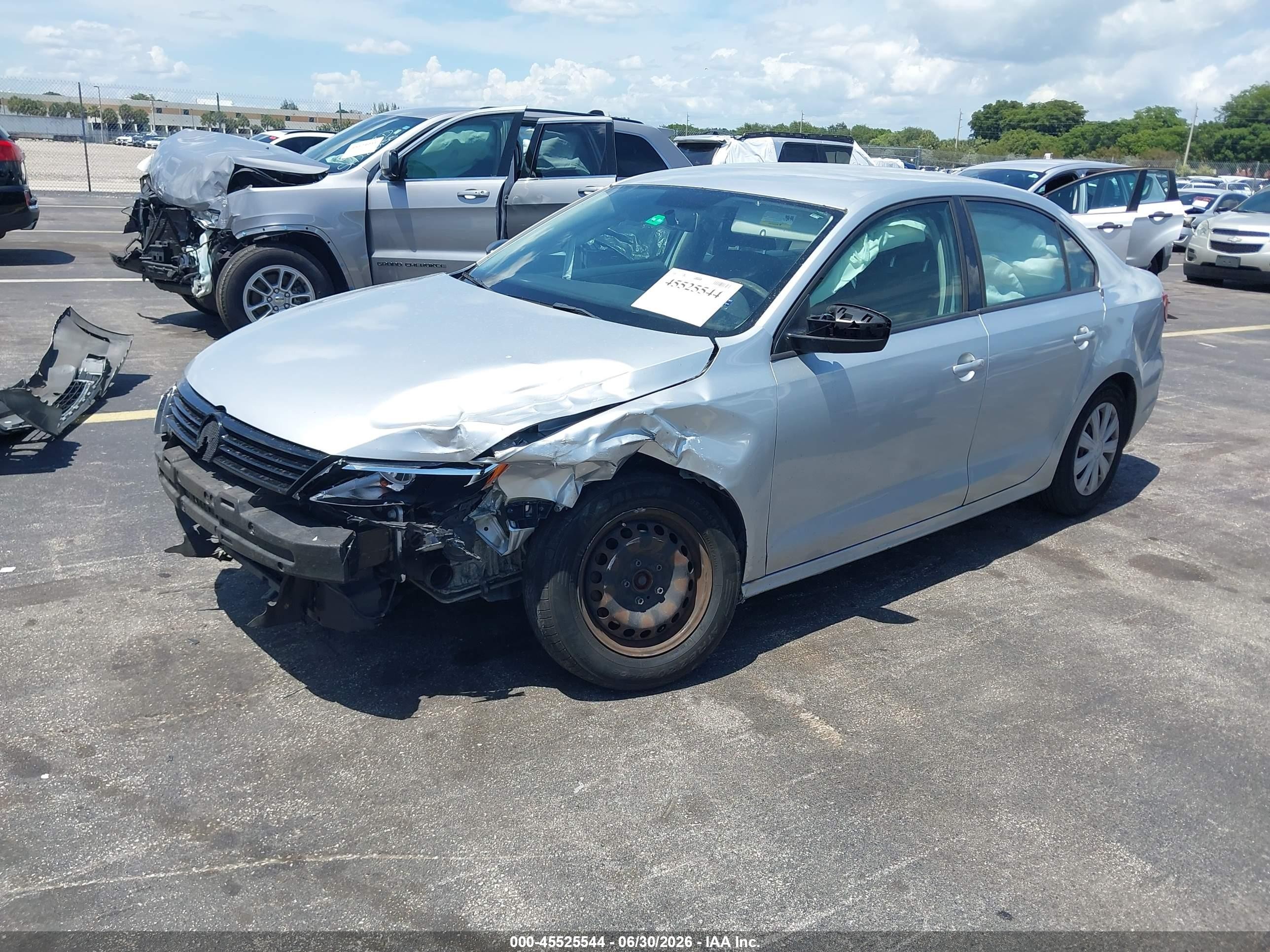 2014 Volkswagen Jetta 2.0l S Серый vin: 3VW2K7AJ4EM429419