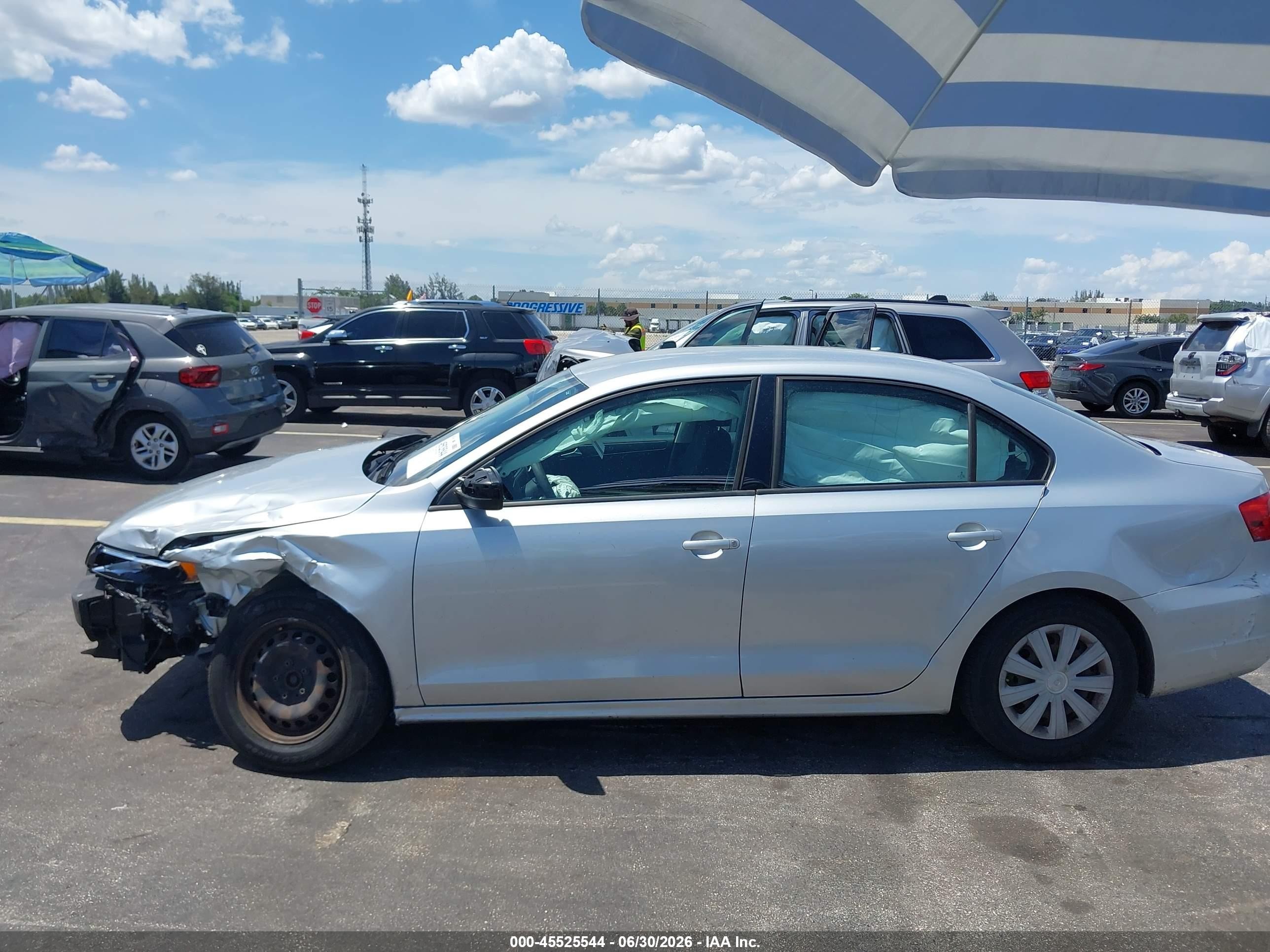 2014 Volkswagen Jetta 2.0l S Серый vin: 3VW2K7AJ4EM429419